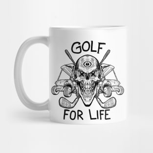 Skeleton Golf Mug